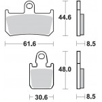 P1R928 - PASTIGLIE SUPER SINTERIZZATE RACING ANTERIORE DESTRO P1R