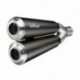 15100 - EXHAUST SLIP-ON LEOVINCE GP DUALS STAINLESS STEEL APPROVED