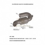 16002 - LEOVINCE EXHAUST MANIFOLD CATALYTIC CONVERTER STAINLESS STEEL APPROVED