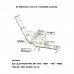 16006 - LEOVINCE COLLECTEURS CATALYSE ACIER INOXYDABLE HOMOLOGUE