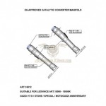 16012 - LEOVINCE COLLECTEURS CATALYSE ACIER INOXYDABLE HOMOLOGUE