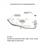 16013 - LEOVINCE COLLECTEURS CATALYSE ACIER INOXYDABLE HOMOLOGUE