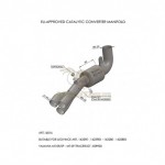 16016 - LEOVINCE EXHAUST MANIFOLD CATALYTIC CONVERTER STAINLESS STEEL APPROVED