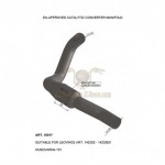 16017 - LEOVINCE EXHAUST MANIFOLD CATALYTIC CONVERTER STAINLESS STEEL APPROVED