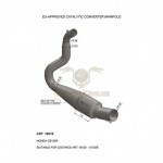 16019 - LEOVINCE COLECTOR DE ESCAPE CON CATALIZADOR ACERO INOXIDABLE HOMOLOGADO