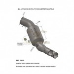 16020 - LEOVINCE EXHAUST MANIFOLD CATALYTIC CONVERTER STAINLESS STEEL APPROVED